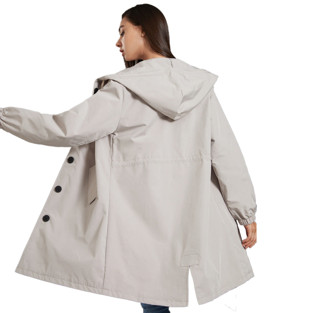 Waterproof Rain Jacket  Lightweight Hooded Windbreaker - Product detail 4