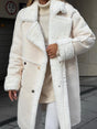 Winter Shearling Coat  Oversized Double-Breasted Design - Product showcase