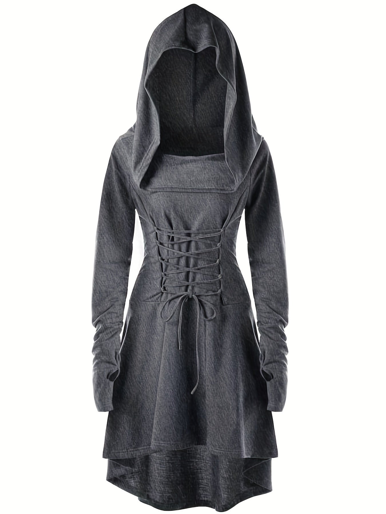 chinese dress ladies Pre-owned] Y's Lace-up Hooded Dress YV-D02-200 – Archive Factory main image 1