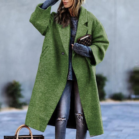 Graphic Print Winter Coat  Typography Statement Design - Detailed view