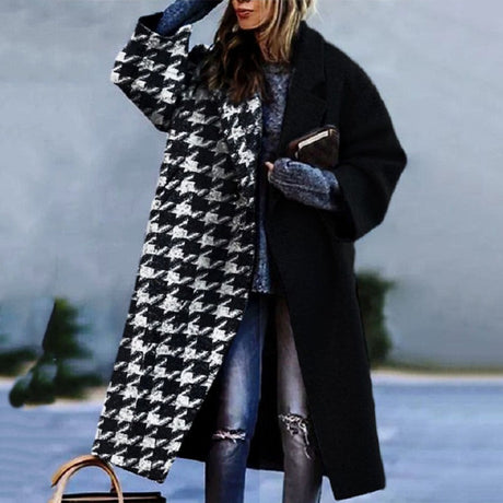 Graphic Print Winter Coat  Typography Statement Design - Product example