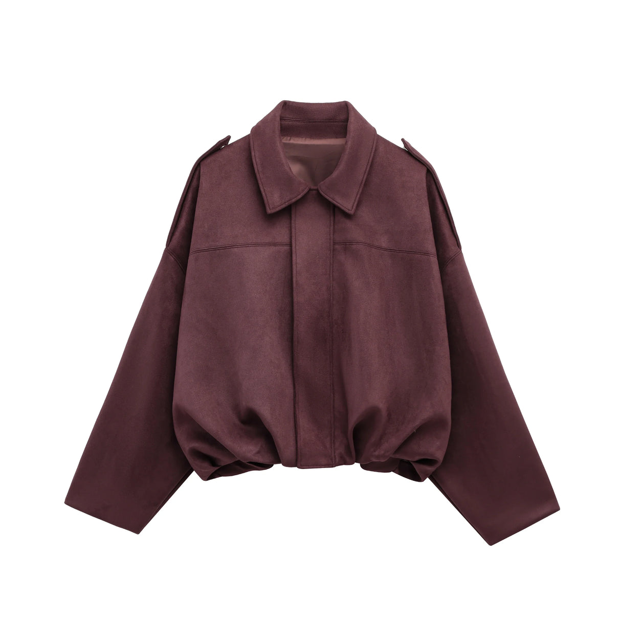 Vintage Suede Bomber Jacket  Oversized Brown Green Design - Product detail 7