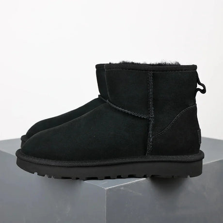 Winter Ankle Boots  Sheepskin Suede Mini Platform - Product detail 5