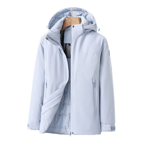 Outdoor Quilted Jacket  Water-Resistant Pink Panel Design - Product detail 12
