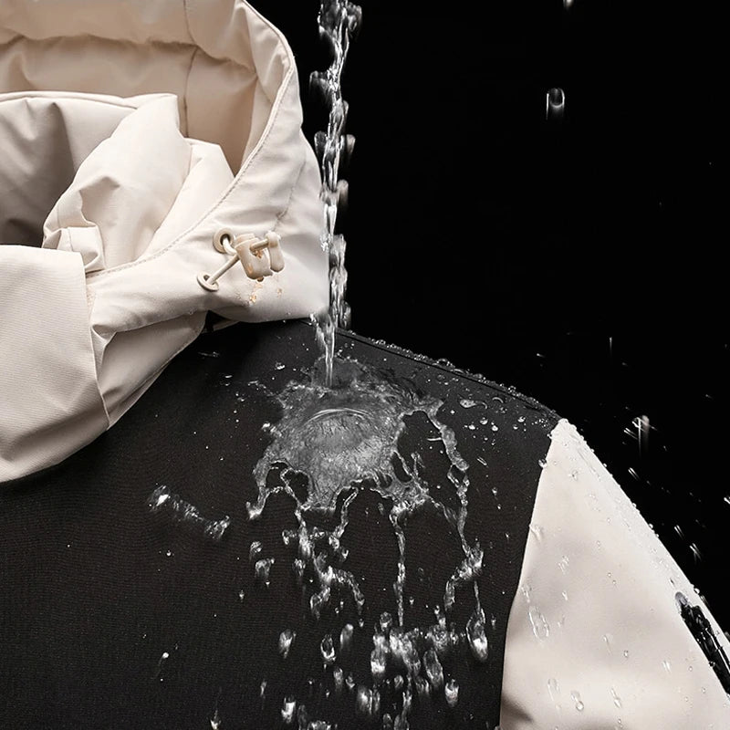 Outdoor Quilted Jacket  Water-Resistant Pink Panel Design - Product detail 4