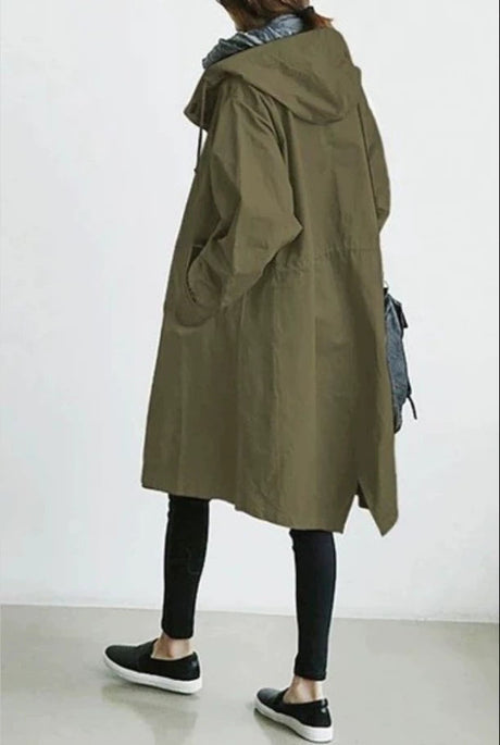 Essential Waterproof Rain Jacket  Lightweight Hooded Womens Windbreaker - Product example
