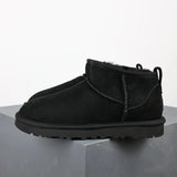 Sheepskin Ankle Boots  Cozy Suede Mini Platform - Product detail 4