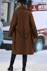 Wool Blend Winter Coat  Double-Breasted Long Design - Product detail 6