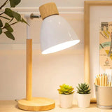 Scandinavian Table Lamp  Natural Wood Base Design - Product example