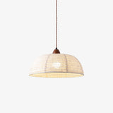 Fabric Pendant Light  Natural Wood Trim Design - Product detail 9