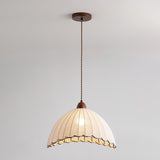 Fabric Pendant Light  Natural Wood Trim Design - Product detail 15