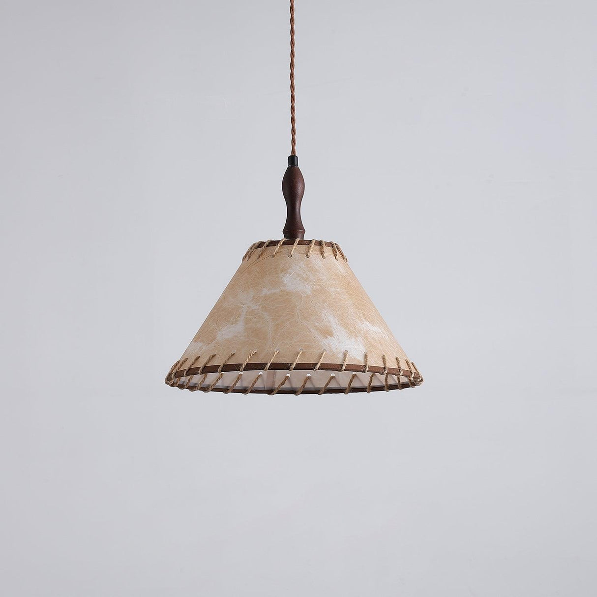 Fabric Pendant Light  Natural Wood Trim Design - Product detail 26
