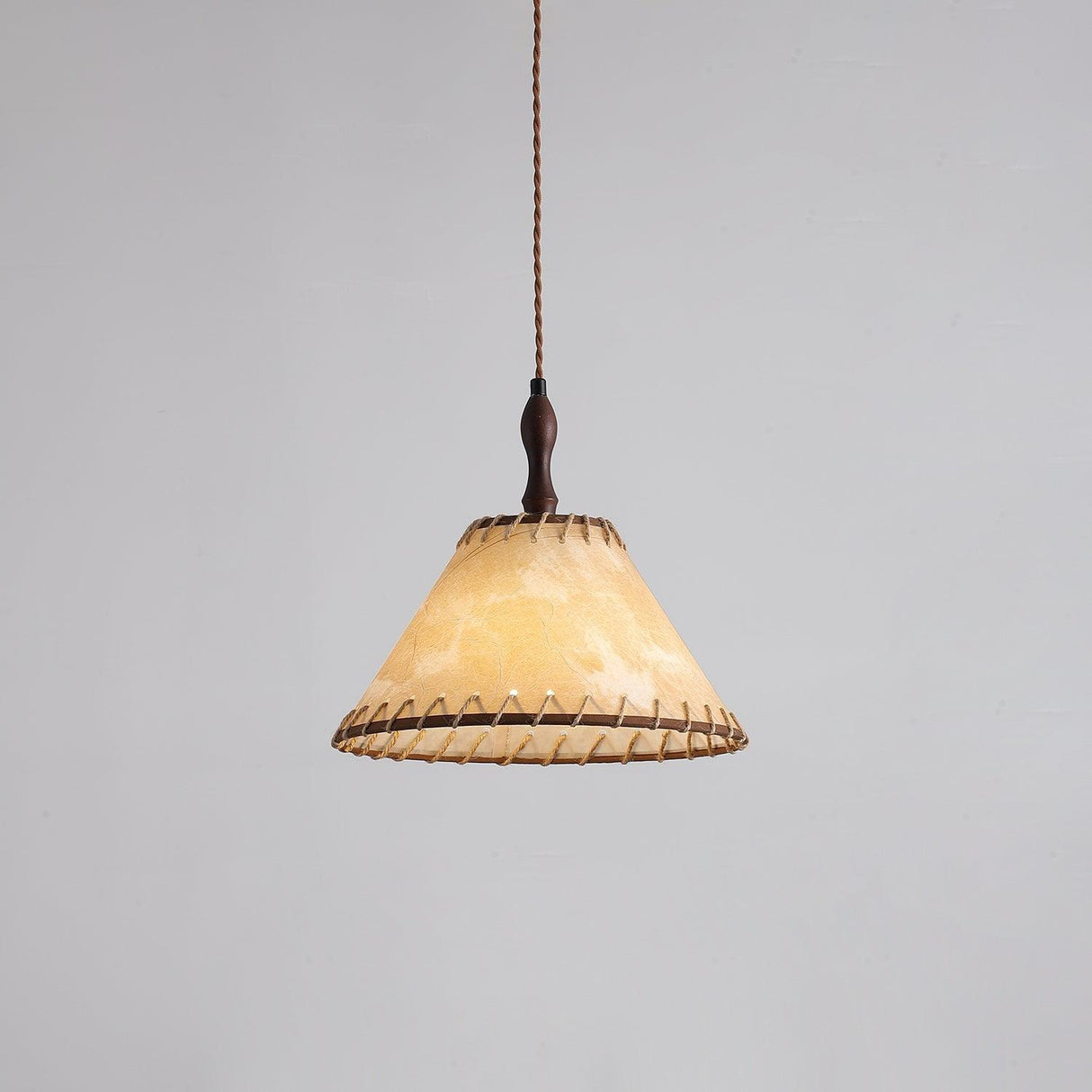 Fabric Pendant Light  Natural Wood Trim Design - Product detail 27