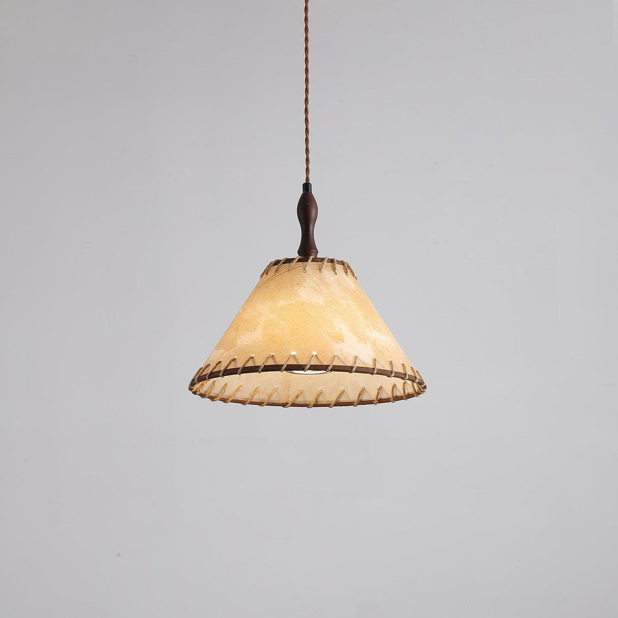 Fabric Pendant Light  Natural Wood Trim Design - Product detail 28