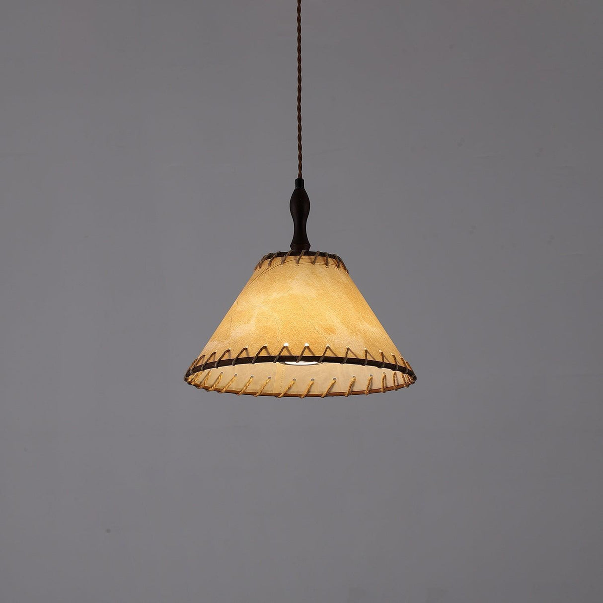 Fabric Pendant Light  Natural Wood Trim Design - Product detail 54