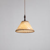 Fabric Pendant Light  Natural Wood Trim Design - Product detail 30