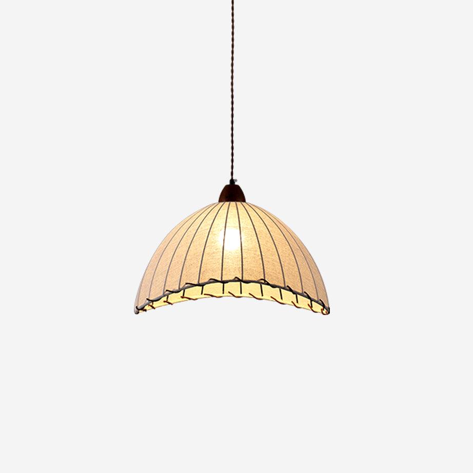 Fabric Pendant Light  Natural Wood Trim Design - Product detail 40