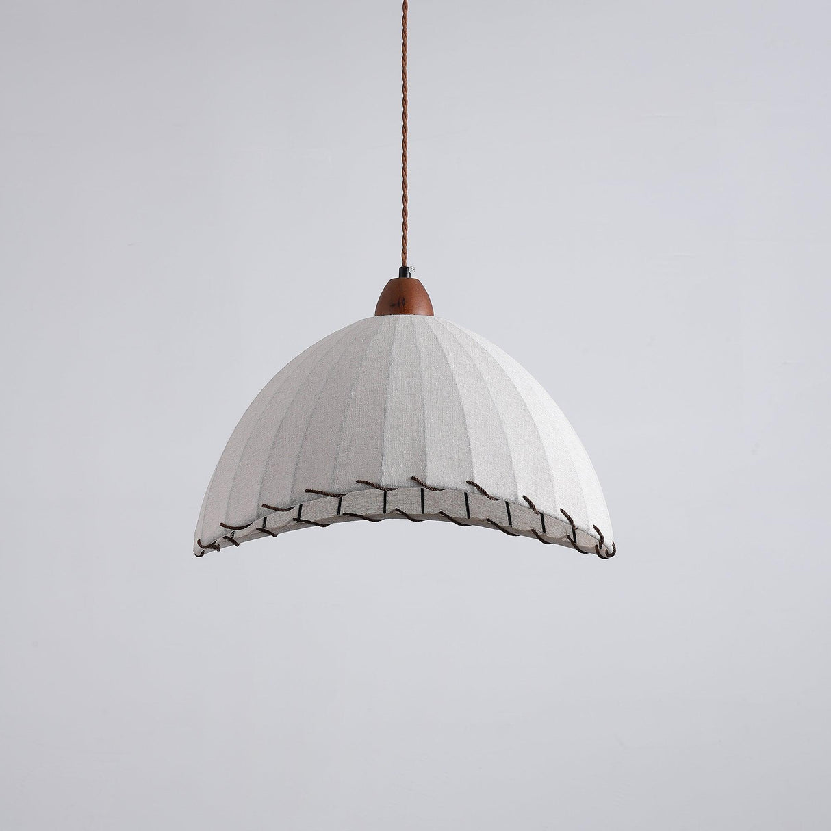 Fabric Pendant Light  Natural Wood Trim Design - Product detail 42