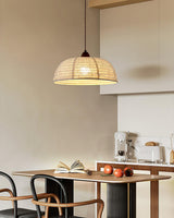 Fabric Pendant Light  Natural Wood Trim Design - Product detail 43