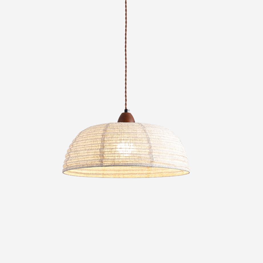 Fabric Pendant Light  Natural Wood Trim Design - Product detail 49