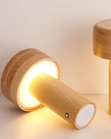 Modern Wooden Table Lamp  Natural Ash Mushroom Design - Product detail 17