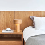 Modern Wooden Table Lamp  Natural Ash Mushroom Design - Product detail 8