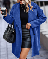 Classic Wool Blend Coat  Double Breasted Winter Style - Product example