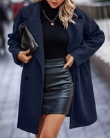 Classic Wool Blend Coat  Double Breasted Winter Style - Product detail 5