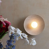 Modern Wall Sconce  Textured Glass Shade - Product detail 8