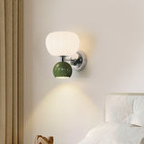 Modern LED Wall Lamp  Cream Glass Shade Design - Product detail 7