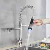Professional Kitchen Faucet  LED Temperature Display Spring Spout - Product detail 4