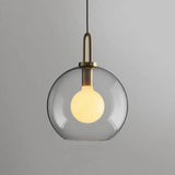 Modern Glass Pendant Light  Frosted Globe Design - Product detail 24
