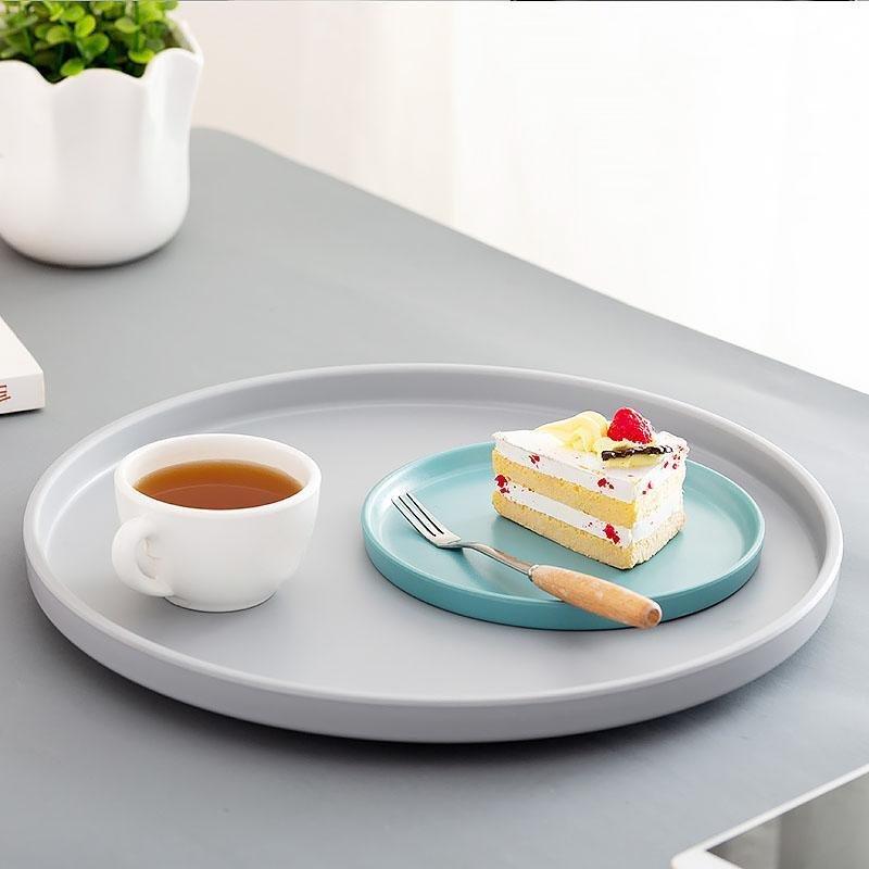 Modern Dining Plates  Navy Turquoise Gray Collection - Product detail 6