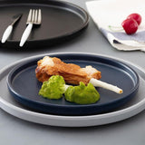 Modern Dining Plates  Navy Turquoise Gray Collection - Product detail 4