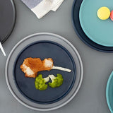 Modern Dining Plates  Navy Turquoise Gray Collection - Product detail 5