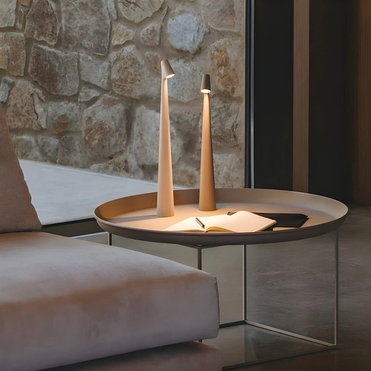 Modern LED Table Lamp  Aluminum Portable Design - Product example