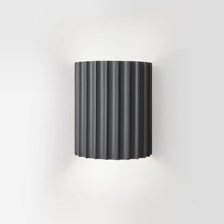 Modern Resin Wall Light  Ribbed Cylinder Design - Product detail 7