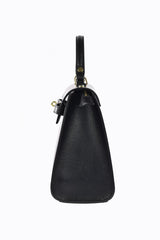 Structured Leather Handbag  Saffiano Top Handle Design - Product detail 4