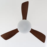 Modern Wooden Ceiling Fan  Brushed Nickel LED Light Kit - Product detail 12