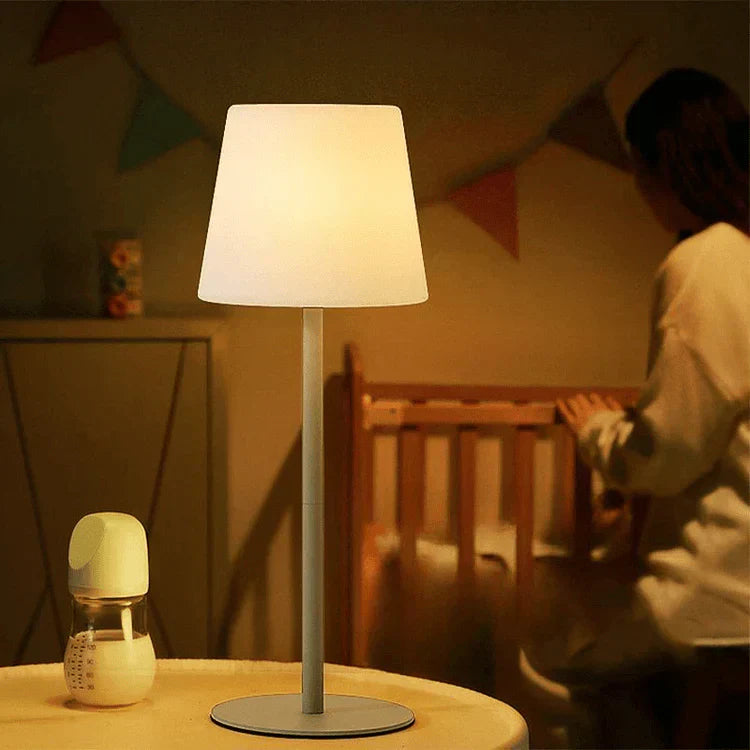 Wireless LED Table Lamp  Modern Pink Metal Design - Product detail 4