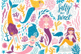 Mermaid Mural Wallpaper | Underwater Fantasy with Coral Reef