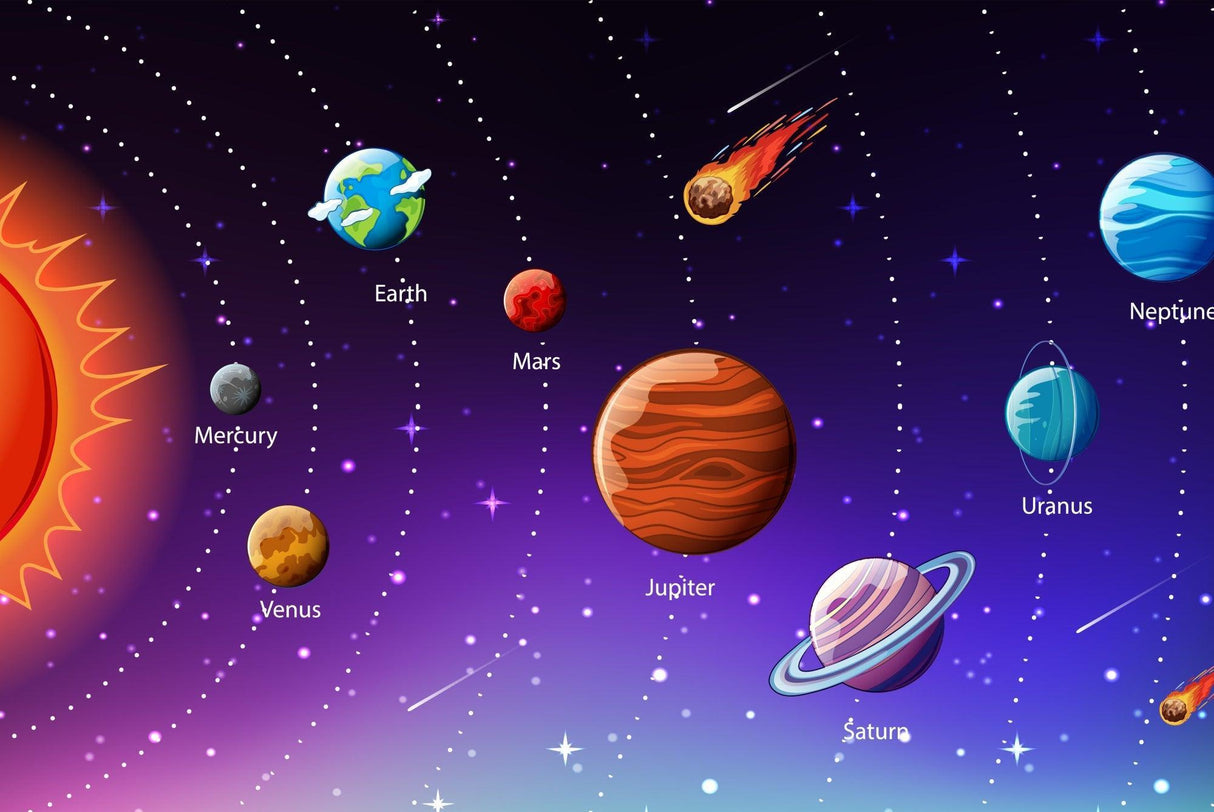 Space Mural Wallpaper | Solar System and Planets Design