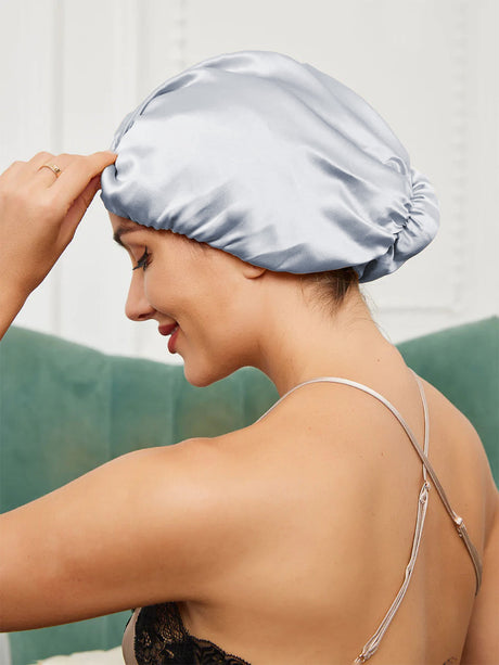 Silk Sleep Turban  Pure Mulberry Hair Protection Cap - Product detail 20