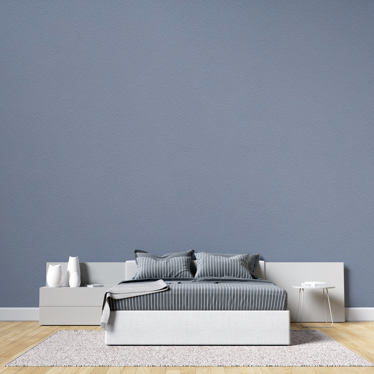 Blue Grey Mural Wallpaper | Modern Minimalist Design