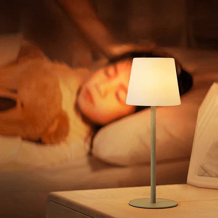 Wireless LED Table Lamp  Modern Pink Metal Design - Product detail 5