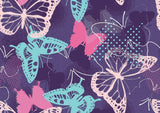 Butterfly Mural Wallpaper | Modern Purple and Turquoise Design