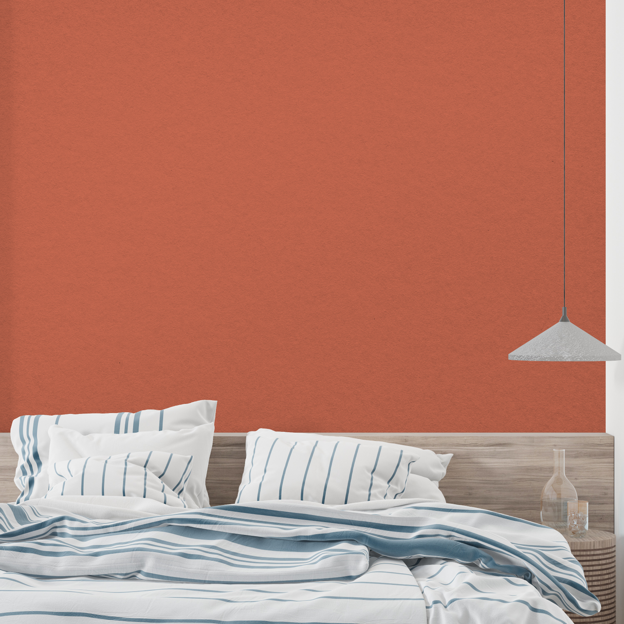 Terracotta Mural Wallpaper | Modern Minimalist Design