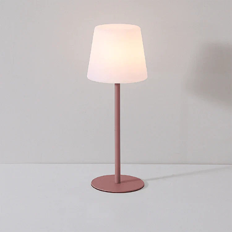 Wireless LED Table Lamp  Modern Pink Metal Design - Product detail 6