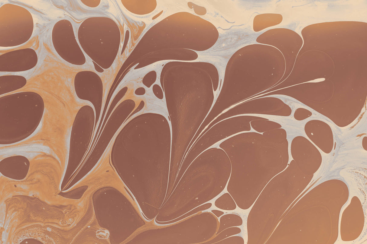 Abstract Mural Wallpaper | Terracotta Art Deco Design