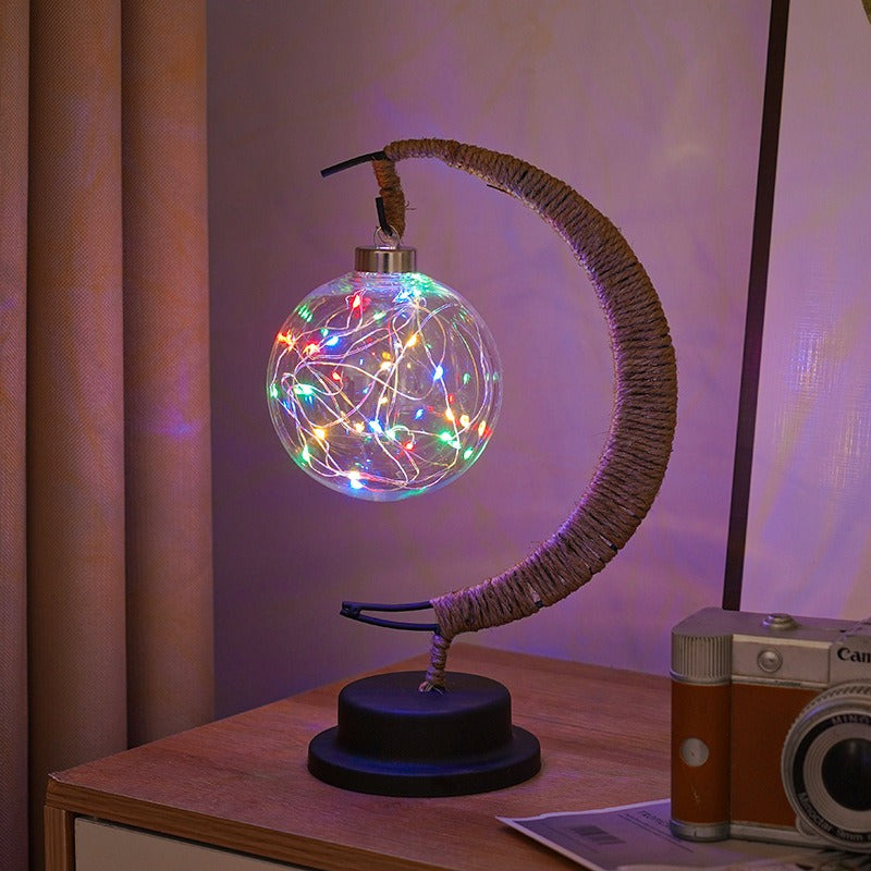 Moon Table Lamp  Glass Globe LED String Light - Product detail 17